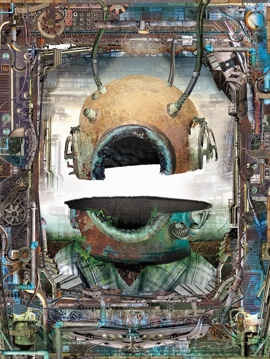 Deep sea diver helmet art gallery | Purchase 18x24 prints online!