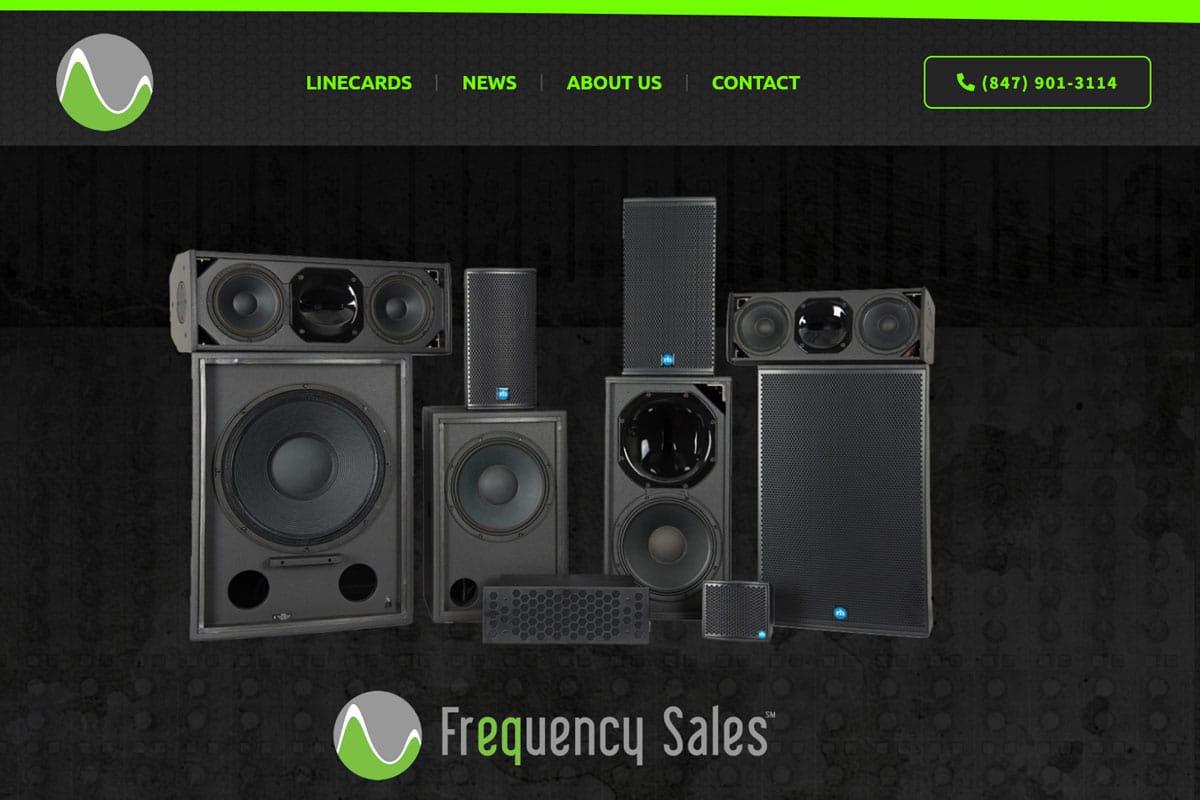 Frequency Sales Website Design